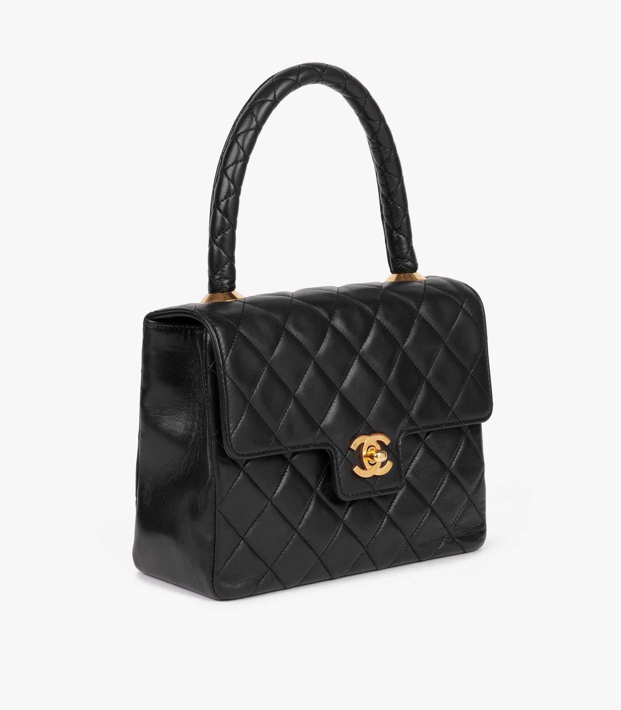 Chanel Black Quilted Lambskin Vintage Mini Classic Kelly

Brand- Chanel
Model- Mini Classic Kelly
Product Type- Top Handle
Serial Number- 19*****
Age- Circa 1989
Accompanied By- Chanel Dust Bag, Authenticity Card
Colour- Black
Hardware- Gold (24k