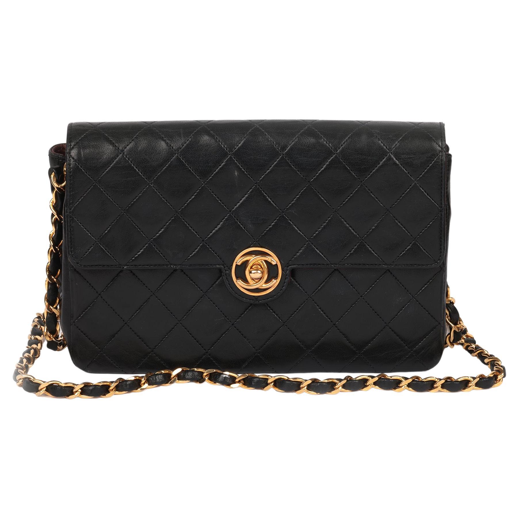 Chanel 2021 Black Lambskin Quilted Small Trendy CC Dual Handle Flap Bag For  Sale at 1stDibs
