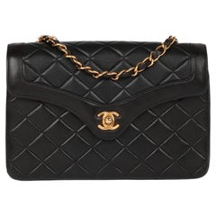 Chanel Black Quilted Lambskin Vintage Mini Flap Bag