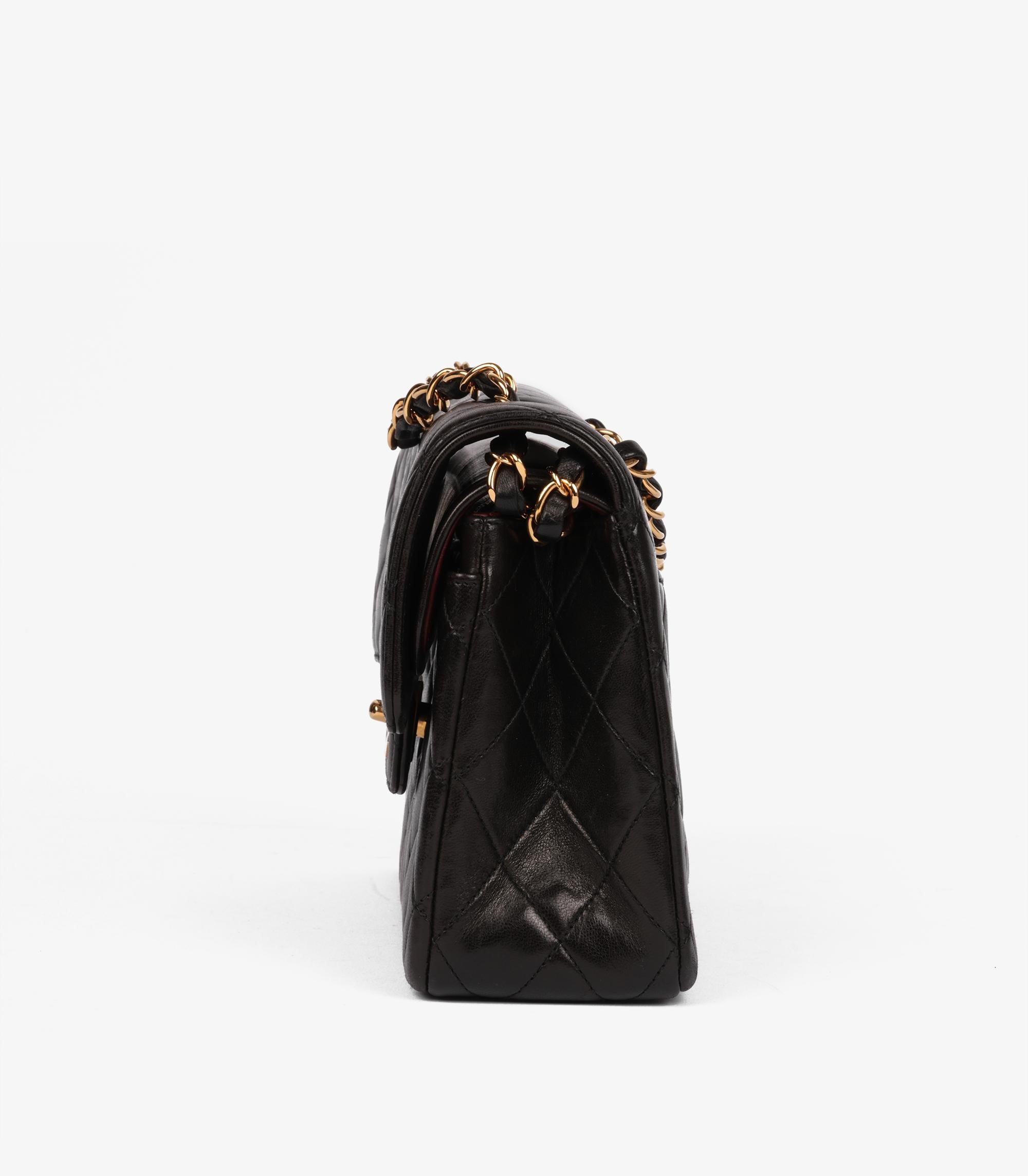 Chanel Black Quilted Lambskin Vintage Paris-Limited Small Classic Double FlapBag For Sale 1