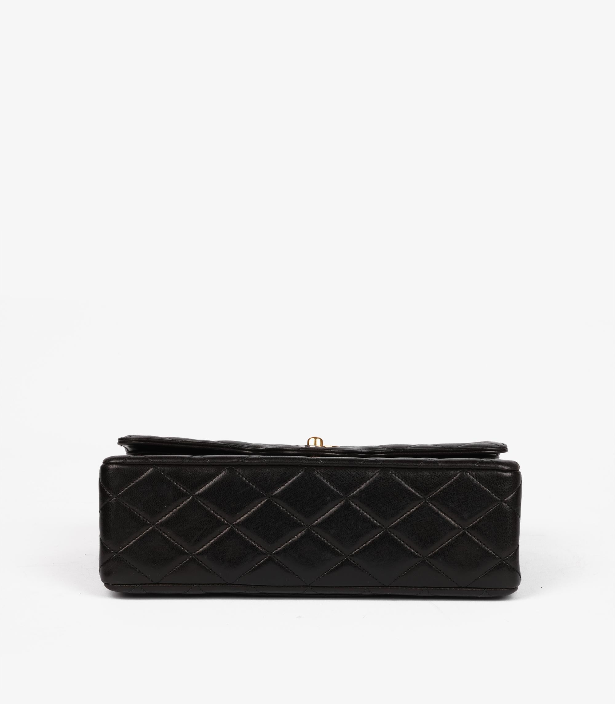Chanel Black Quilted Lambskin Vintage Paris-Limited Small Classic Double FlapBag For Sale 2