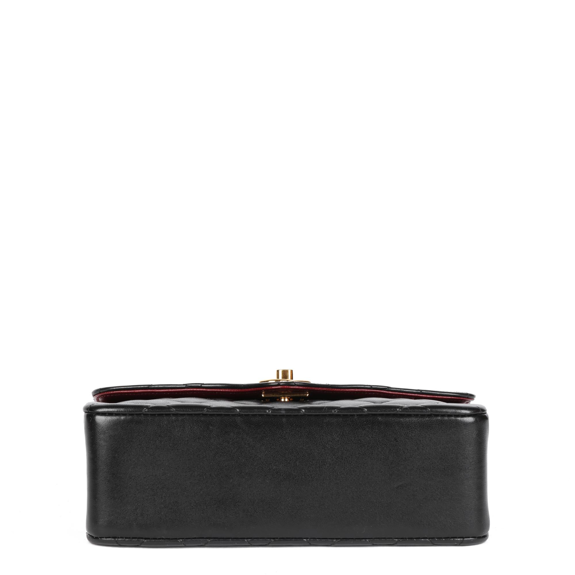 CHANEL Black Quilted Lambskin Vintage Rectangular Mini Flap Bag 2