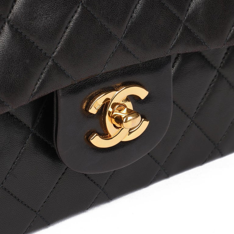 Black Chanel cigarette Small Classic Lambskin Double Flap Shoulder Bag, Chanel cigarette Small Velvet Boy Bags
