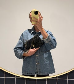 Chanel Black Quilted Lambskin Vintage Small Classic Double Flap Bag