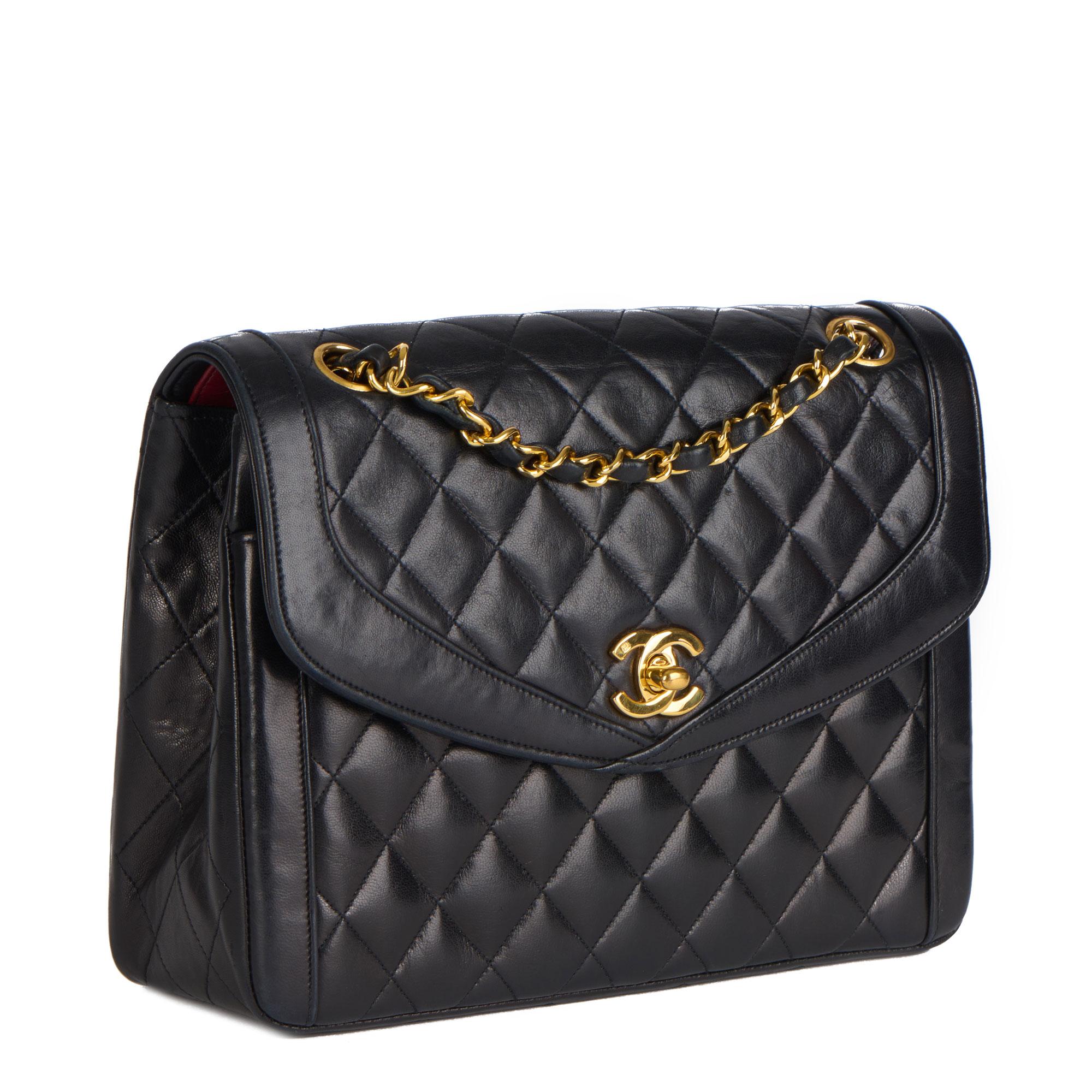 CHANEL Black Quilted Lambskin Vintage Small Classic Single Flap Bag 9