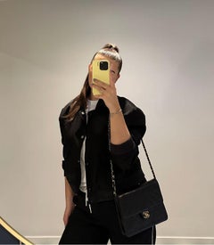 Chanel Black Quilted Lambskin Vintage Small Classic Single Flap Bag