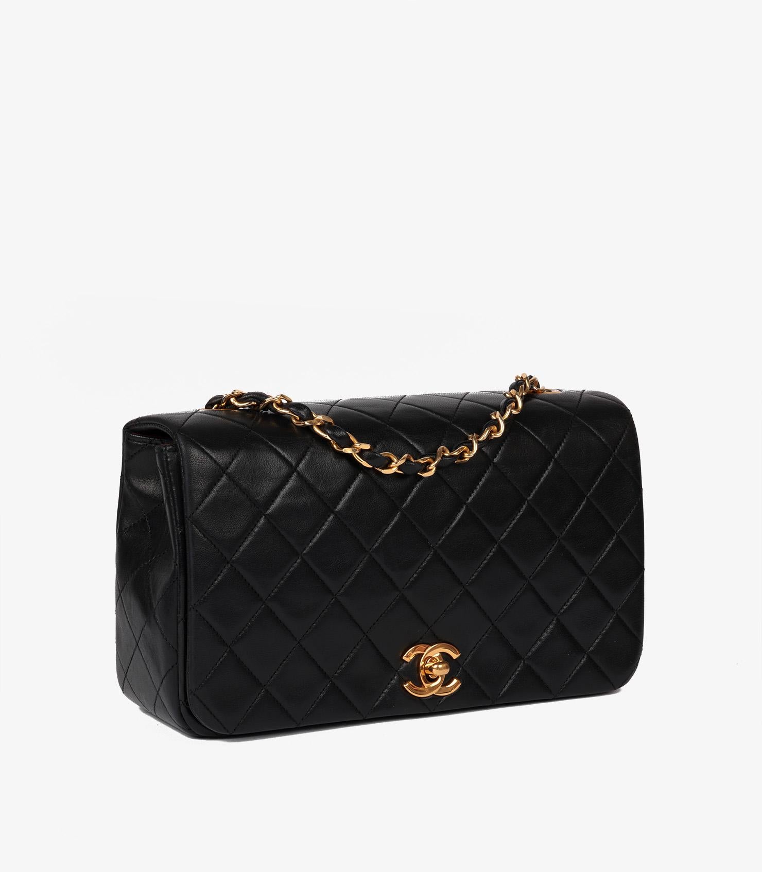 Chanel Black Quilted Lambskin Vintage Small Classic Single Full Flap Bag

Brand-Chanel
Model- Small Classic Single Full Flap Bag
Product Type- Crossbody, Shoulder
Serial Number- 17*****
Age- Circa 1989
Accompanied By- Chanel Dust Bag, Authenticity