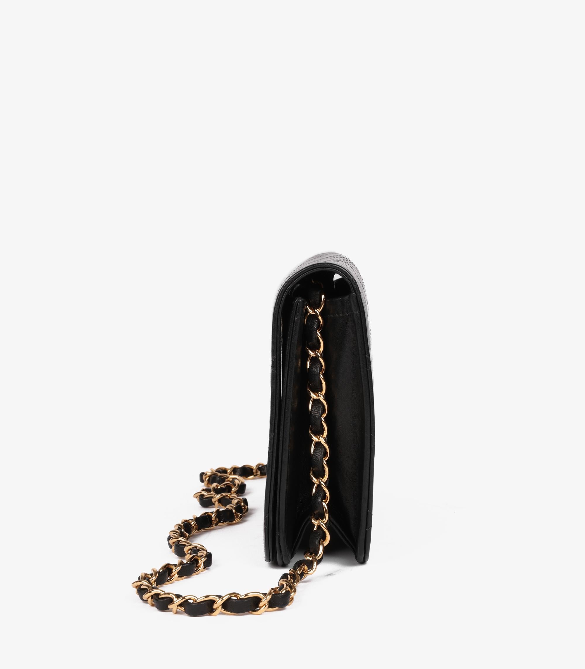 Chanel Black Quilted Lambskin Vintage Small Classic Single Full Flap Bag 2