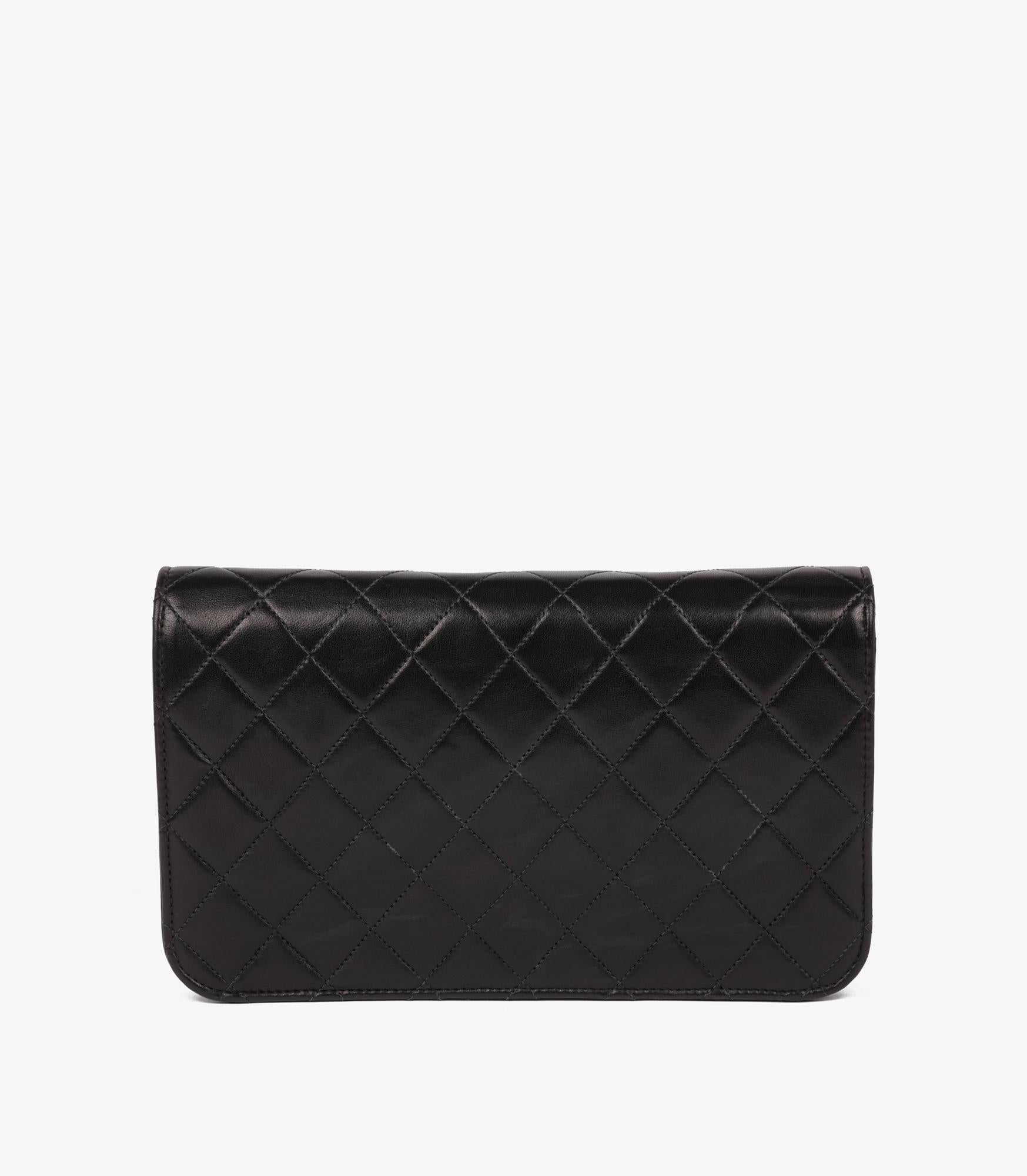Chanel Black Quilted Lambskin Vintage Small Classic Single Full Flap Bag 3