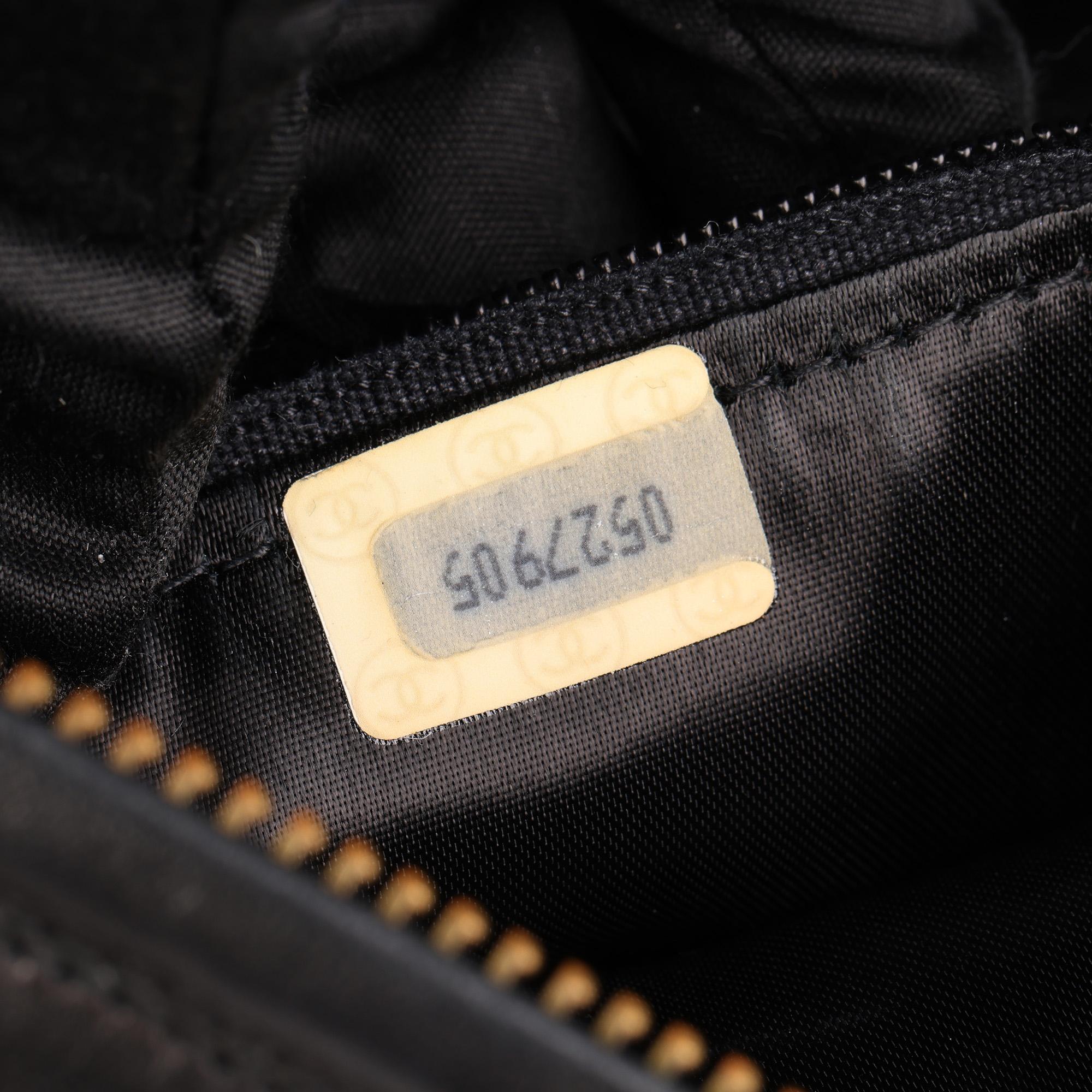 CHANEL Black Quilted Lambskin Vintage Small Fringe Timeless Camera Bag 5