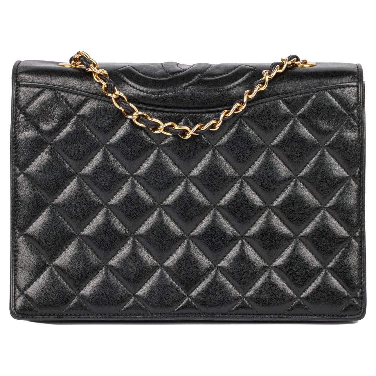 Chanel Black Quilted Lambskin Vintage Small Timeless Single Flap Bag