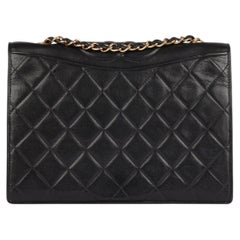 Chanel Black Quilted Lambskin Vintage Small Timeless Single Flap Bag
