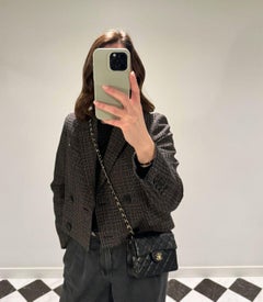 Chanel Black Quilted Lambskin Vintage Square Mini Flap Bag