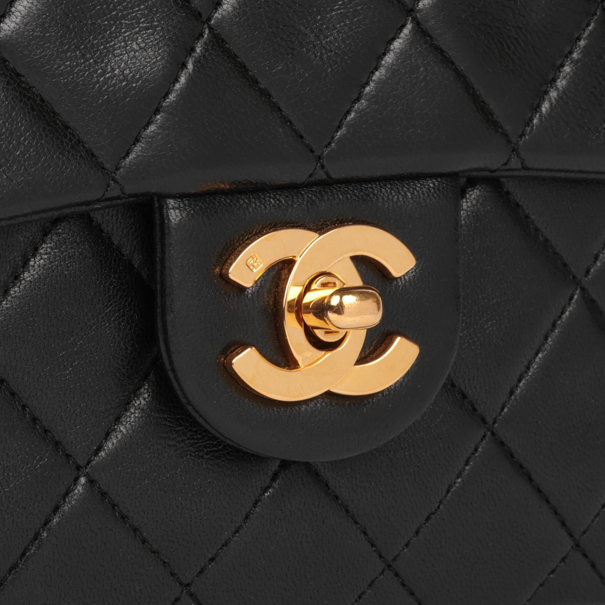 CHANEL Black Quilted Lambskin Vintage Square Mini Flap Bag 3