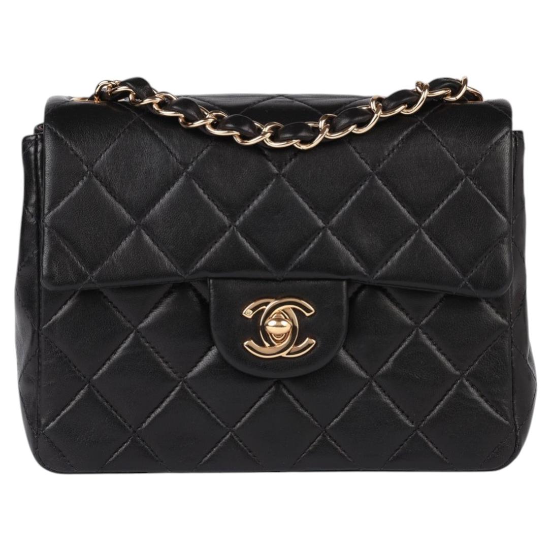 What fits in Chanel mini square?