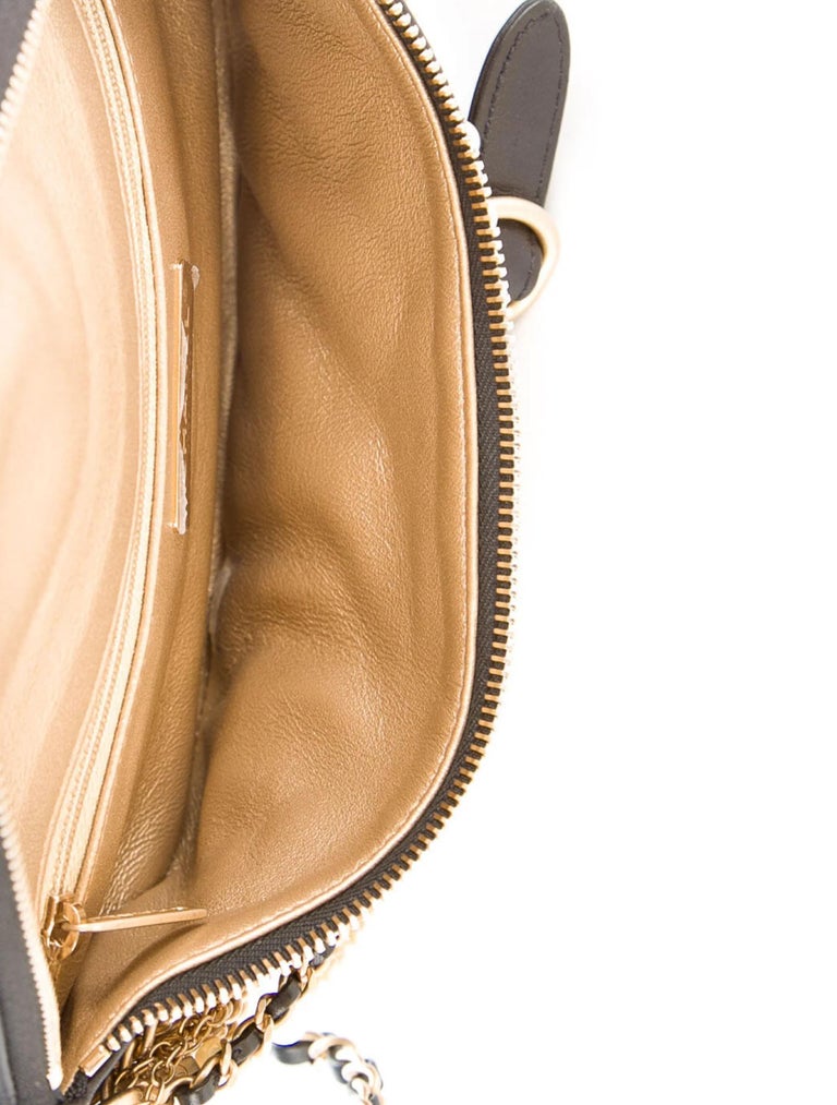 Chanel Black Quilted Leather All About Chains Waist Bag at 1stDibs