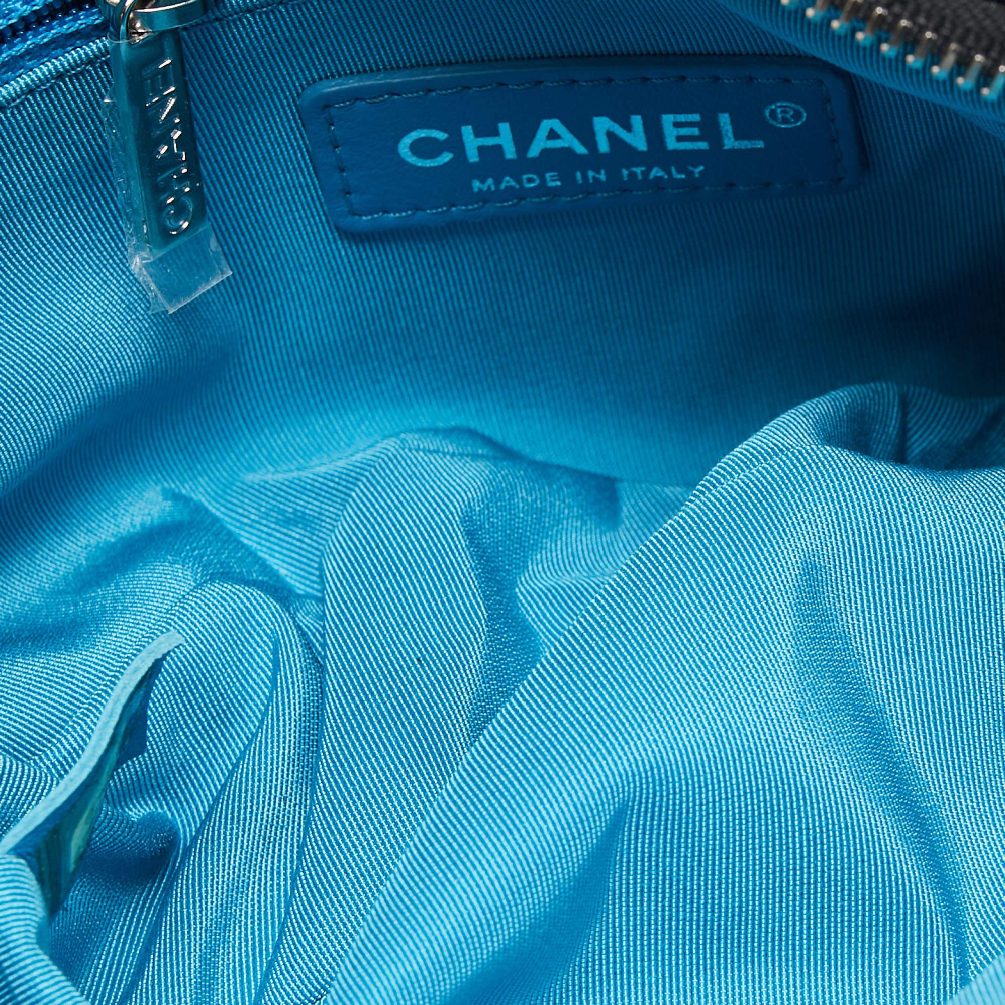 Chanel Black Quilted Leather and Tweed Elegant Trim Waist Belt Bag 4