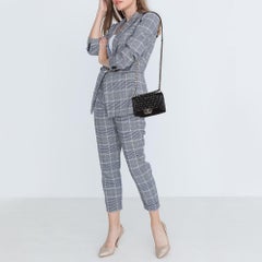 Chanel Black Quilted Leather and Tweed Small Boy Flap Bag