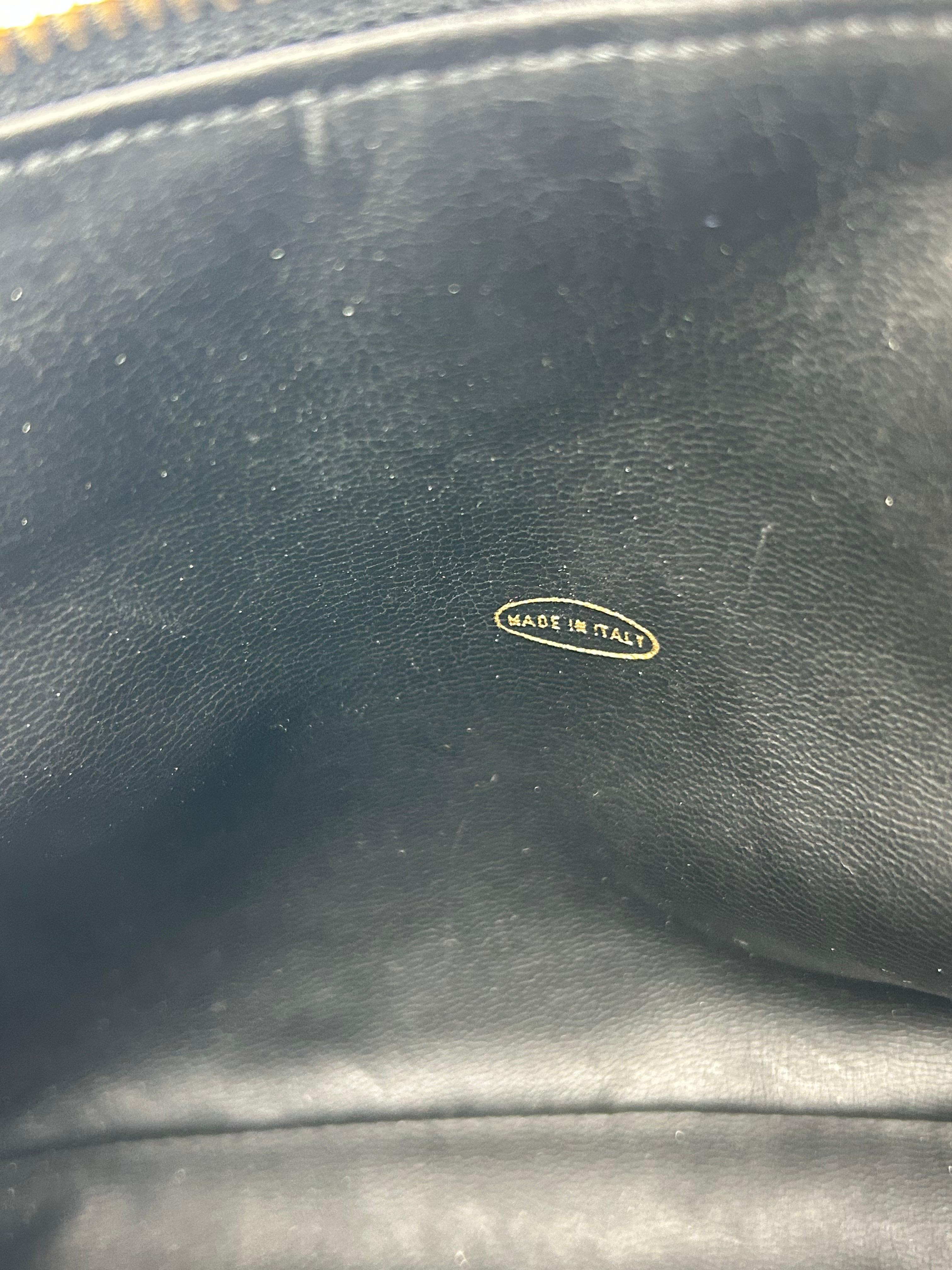 Chanel Black Quilted Leather Bag 90's For Sale 8