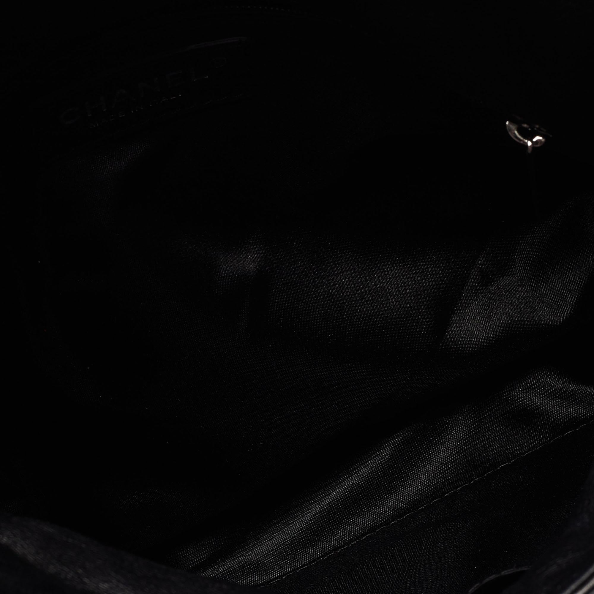Chanel Black Quilted Leather Bijoux Ring Chain Hobo 3