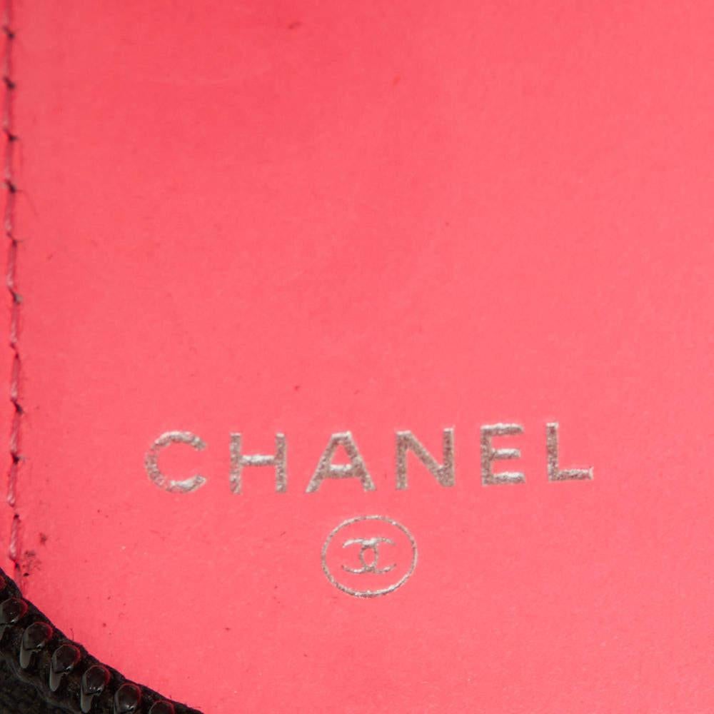 Chanel Black Quilted Leather Cambon Ligne Zippy Organizer Wallet 10