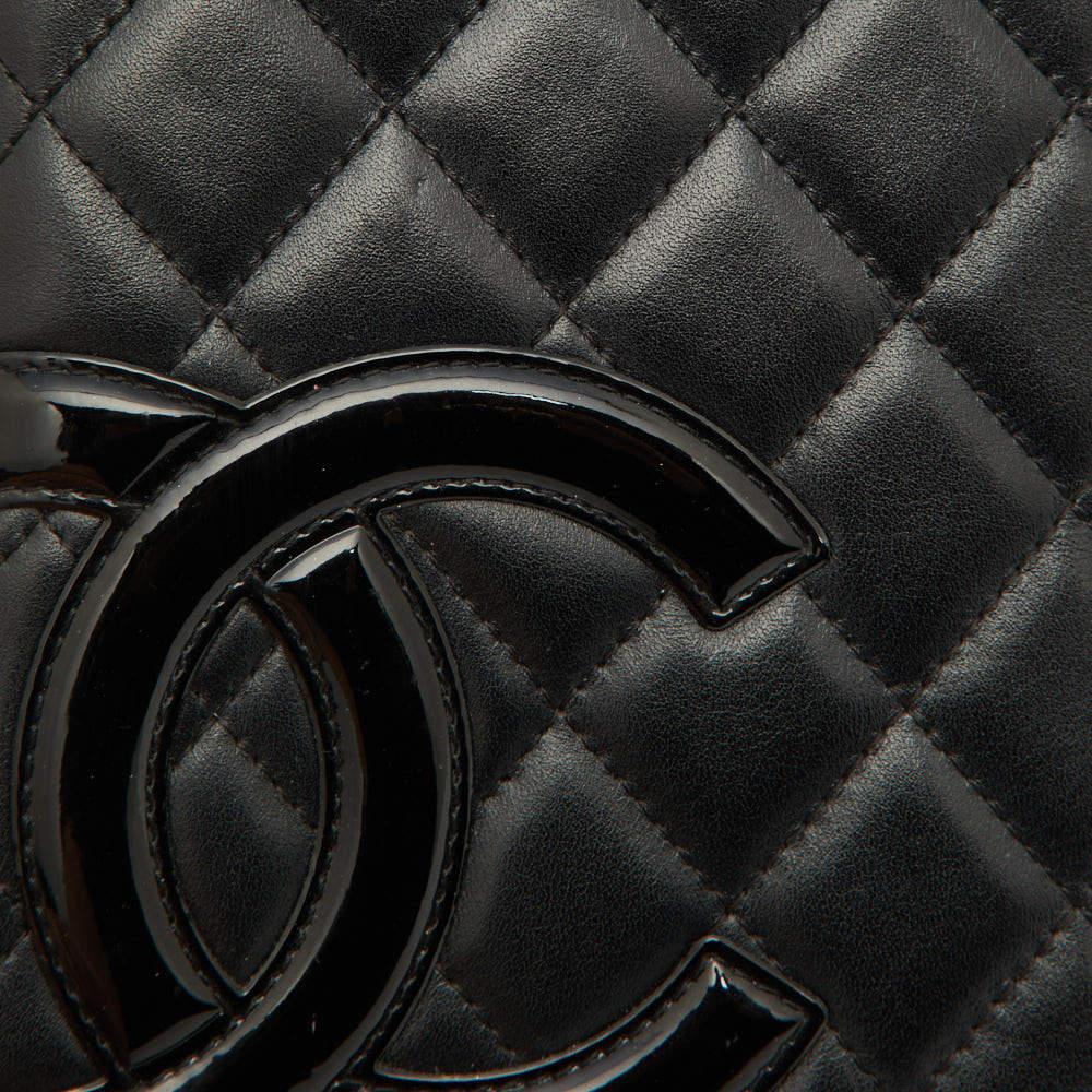 Women's Chanel Black Quilted Leather Cambon Ligne Zippy Organizer Wallet