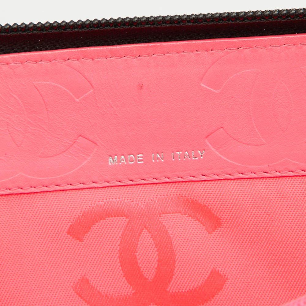 Chanel Black Quilted Leather Cambon Ligne Zippy Organizer Wallet 3