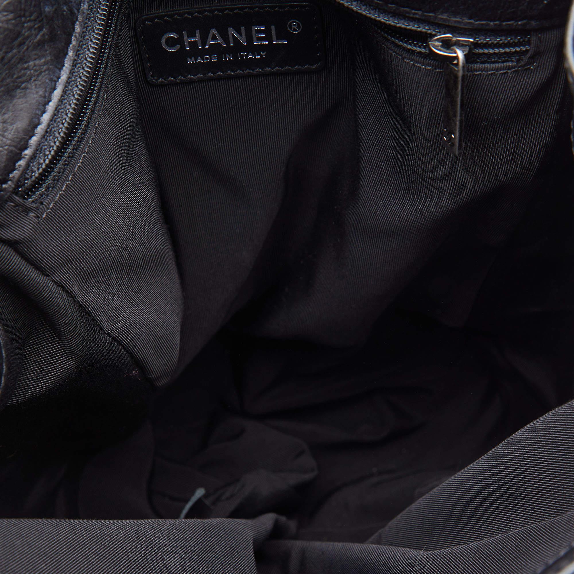 Chanel Black Quilted Leather Casual Rock Backpack 3