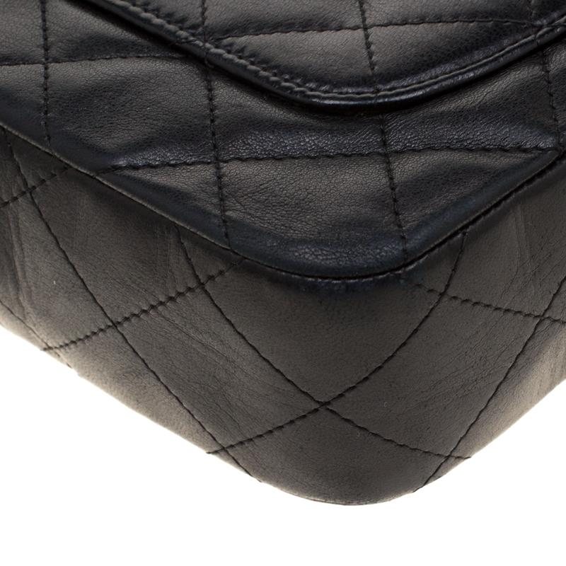Chanel Black Quilted Leather CC Classic Camera Bag 6