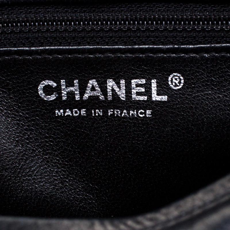 Chanel Black Quilted Leather CC Classic Camera Bag 1