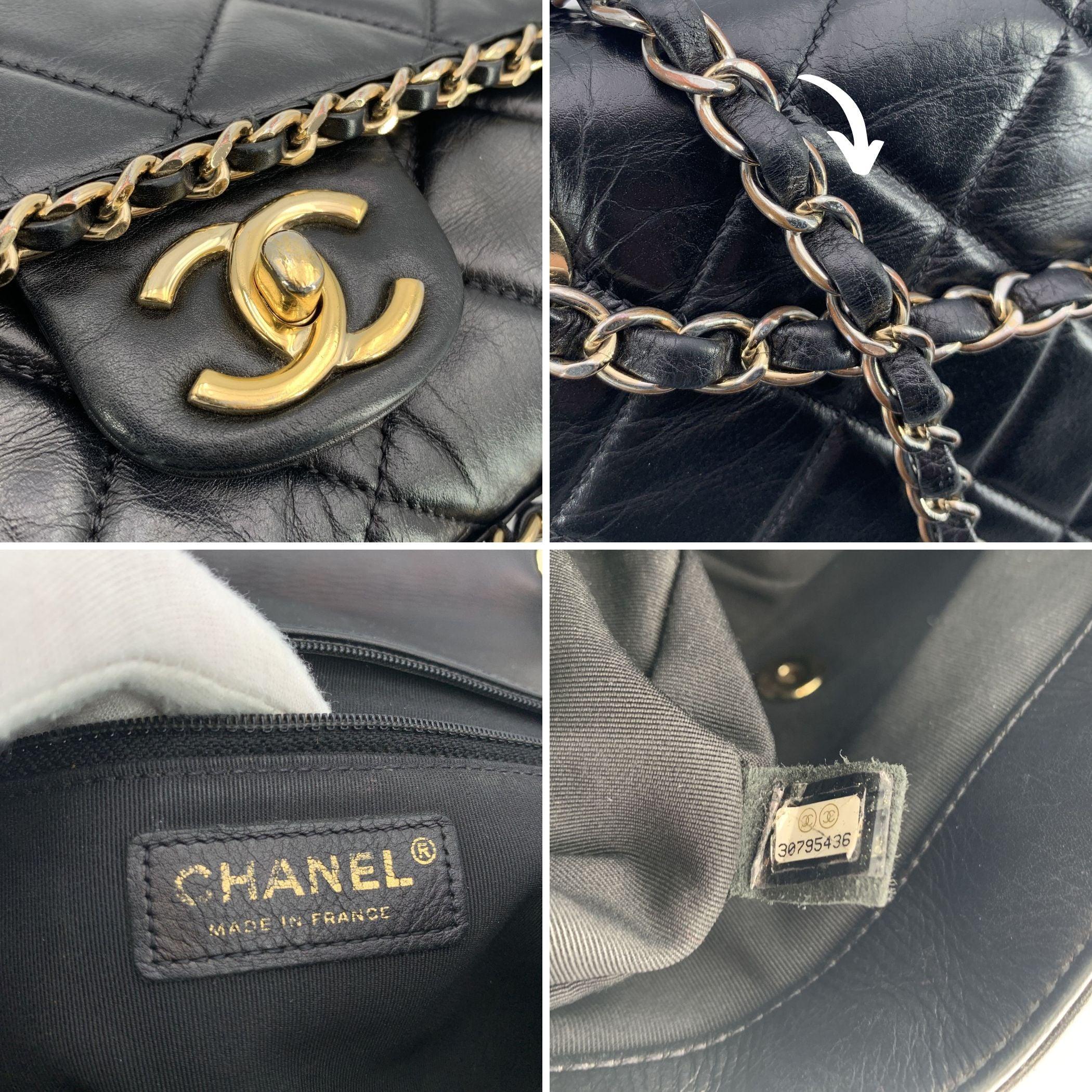 Chanel Black Quilted Leather Chain Around Shoulder Bag 2