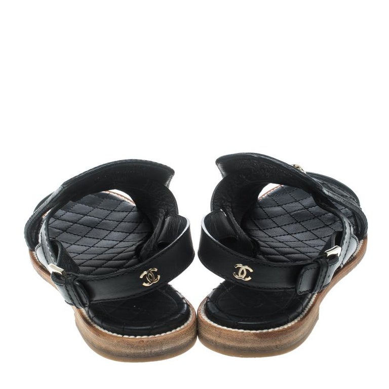 slingback chanel noir