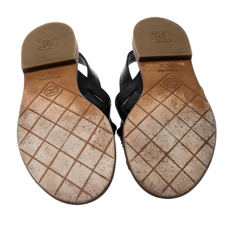 flat quilted sandals
