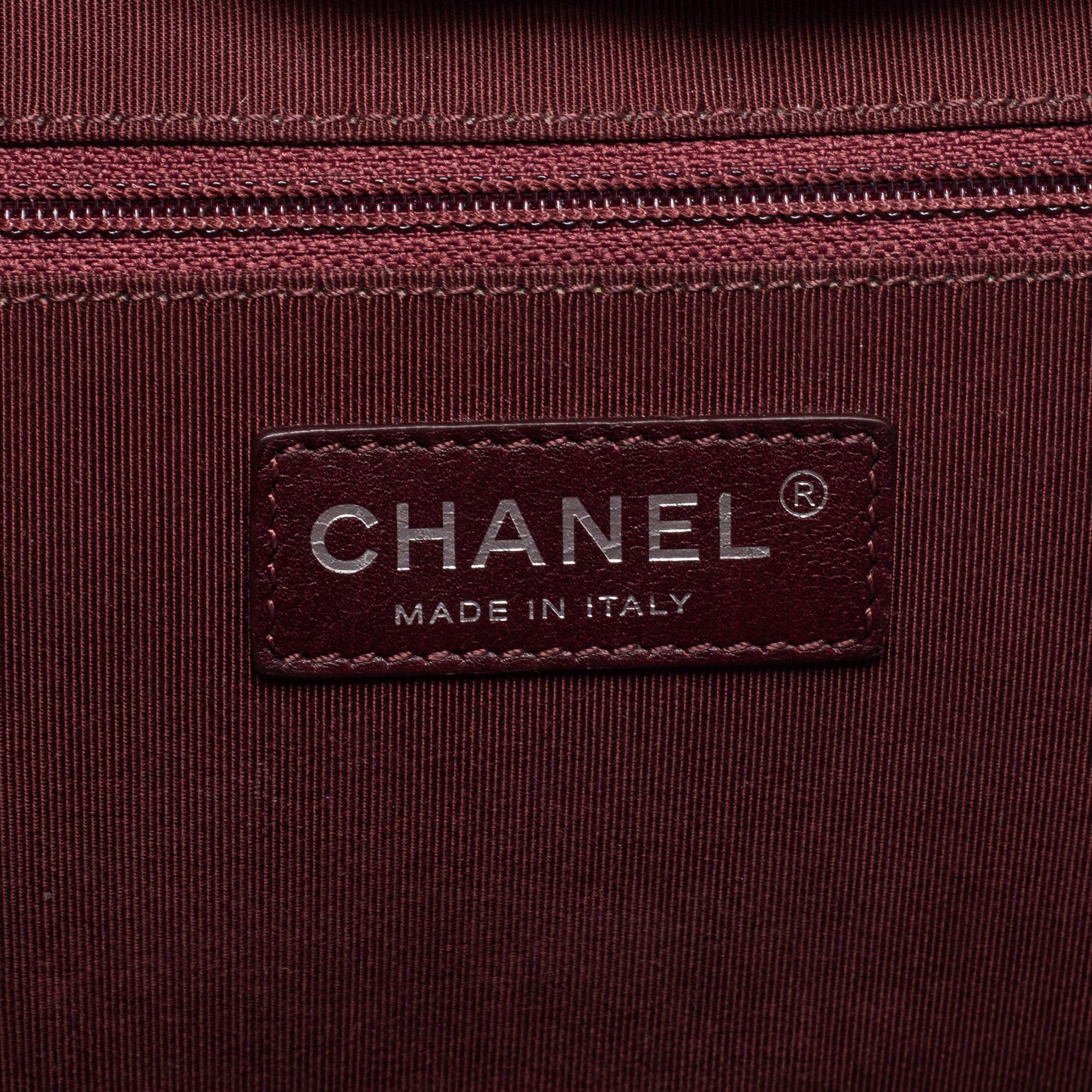 Chanel Black Quilted Leather Coco Boy Camera Case Bag 4