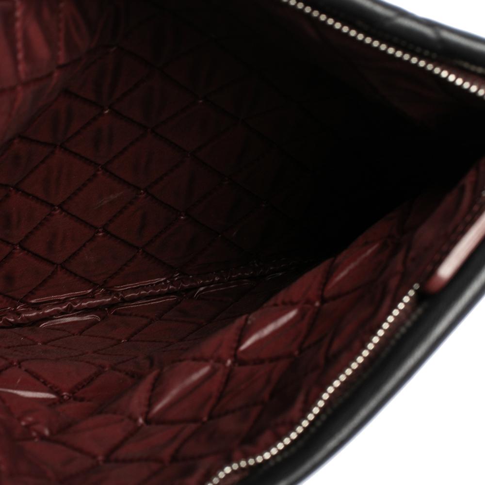Chanel Black Quilted Leather Fold Over Clutch 3