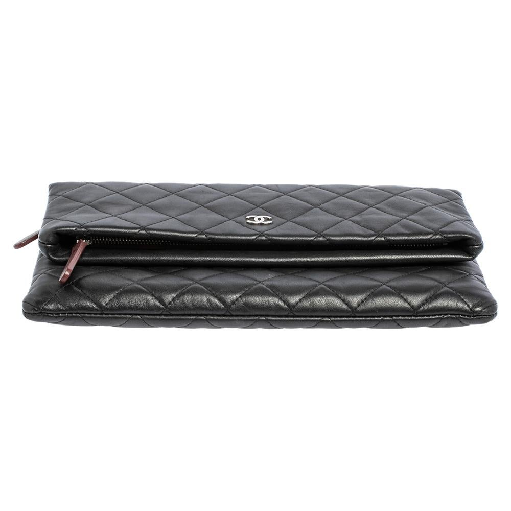 chanel foldover clutch