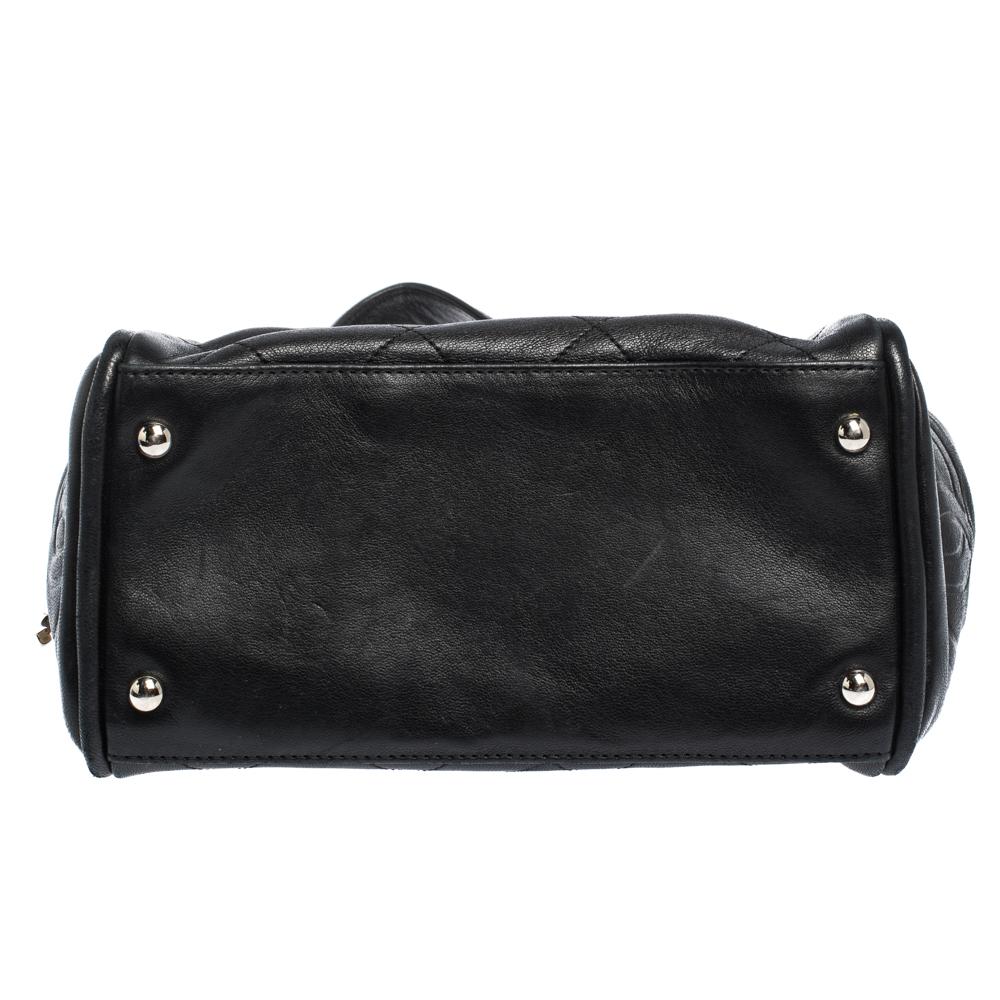 Chanel Black Quilted Leather Frame Bag 1