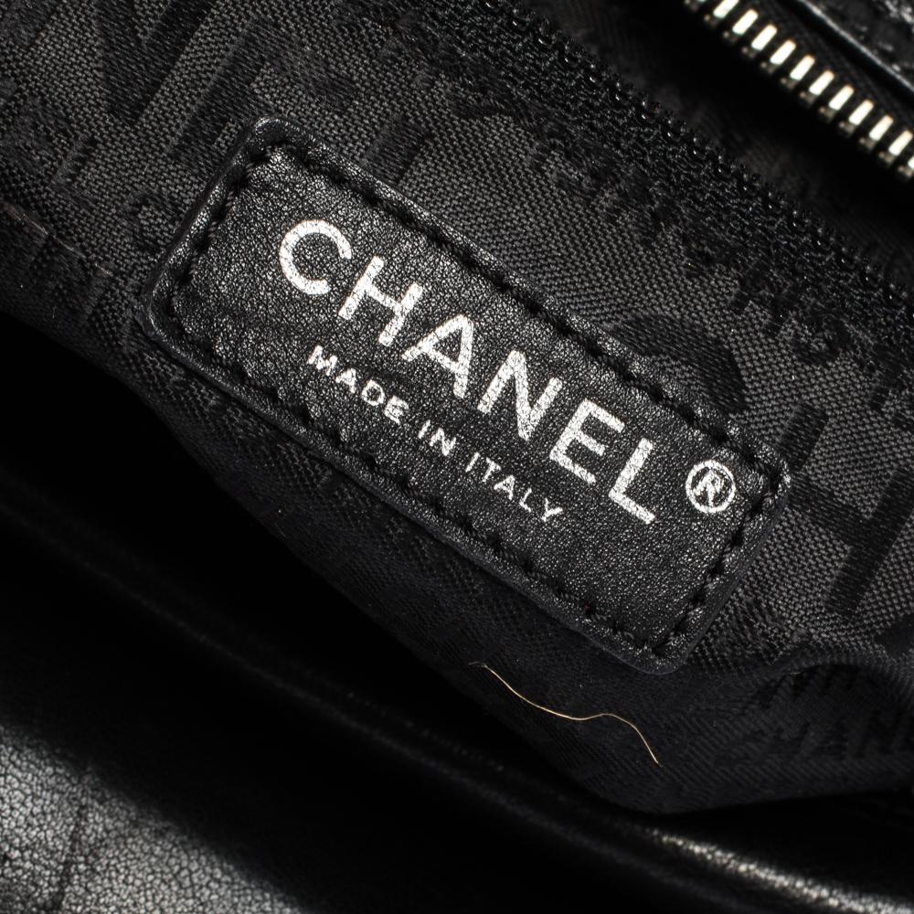Chanel Black Quilted Leather Frame Bag 2