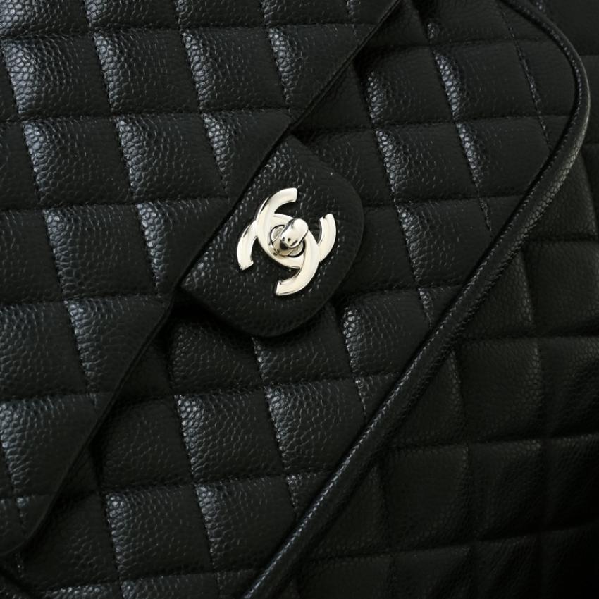 Chanel Black Quilted Leather Front Pocket Flap Tote 1