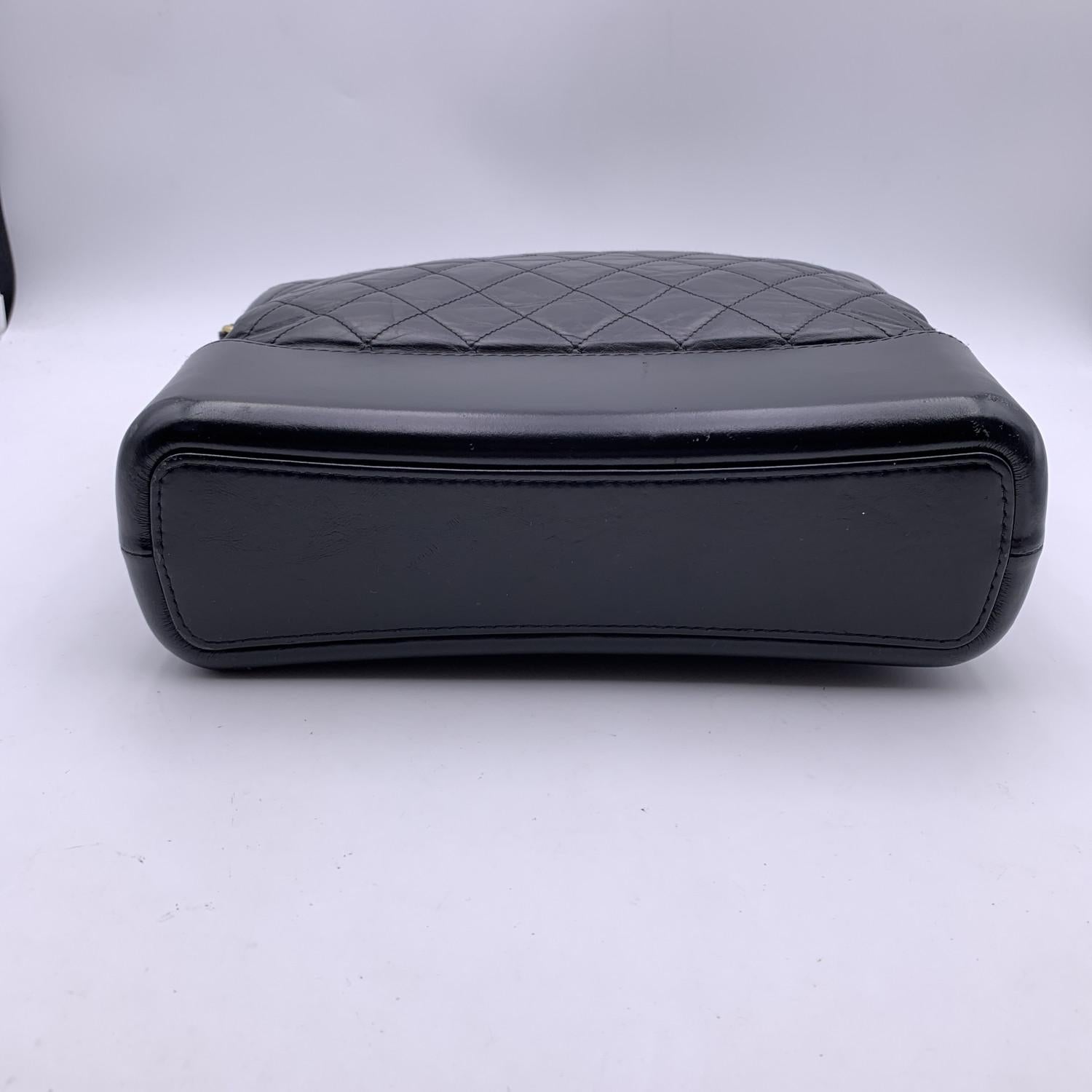 Chanel Black Quilted Leather Gabrielle Large Hobo Shoulder Bag 3