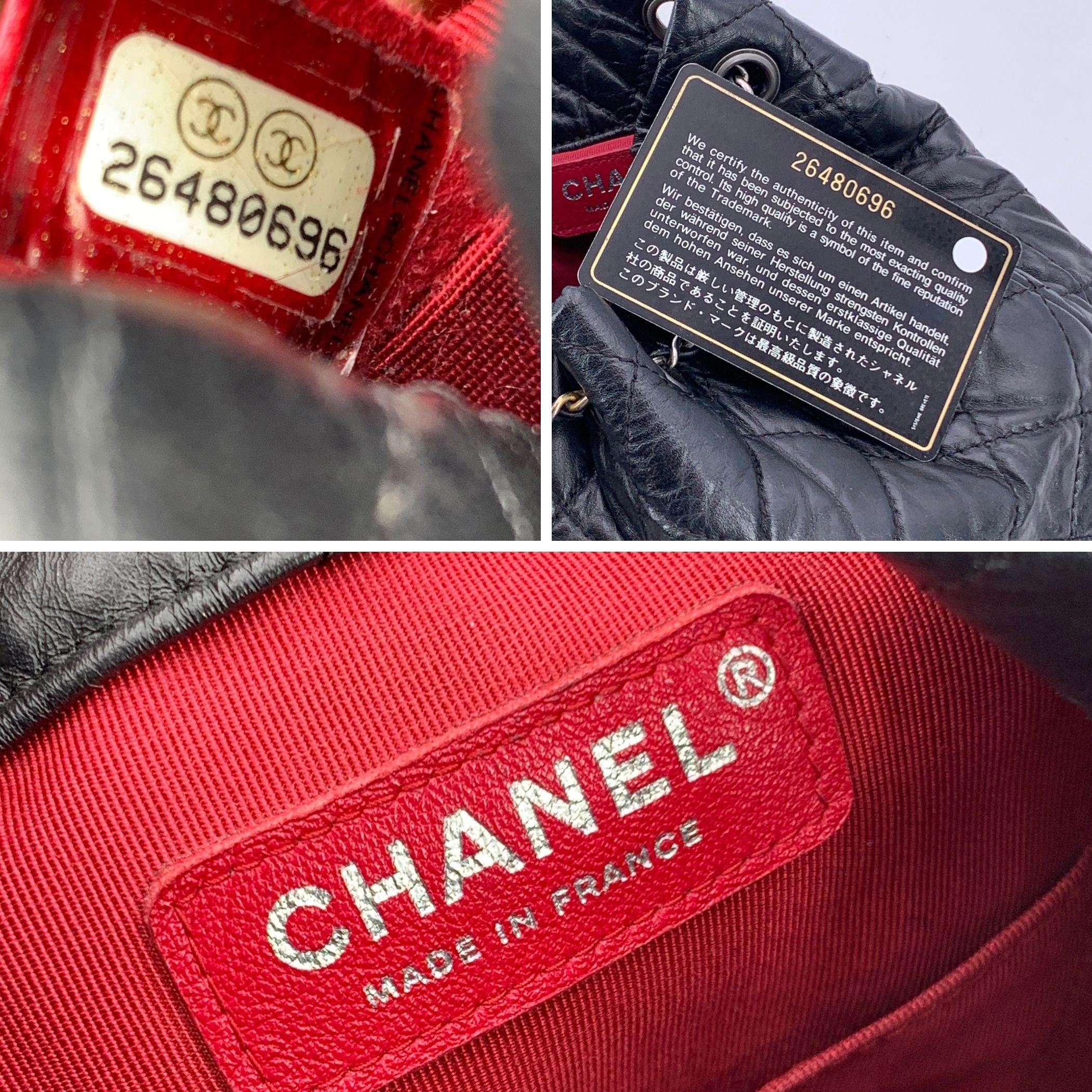 Chanel Black Quilted Leather Gabrielle Small Backpack Shoulder Bag In Excellent Condition In Rome, Rome