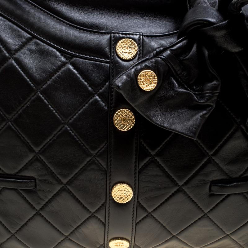Chanel Black Quilted Leather Girl Chanel Bag 1