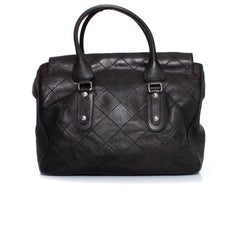 Chanel, Black quilted leather handbag