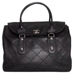 Chanel, Black quilted leather handbag