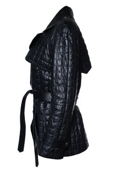 Chanel, black quilted leather jacket 2006