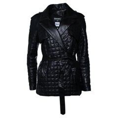 Chanel, black quilted leather jacket 2006