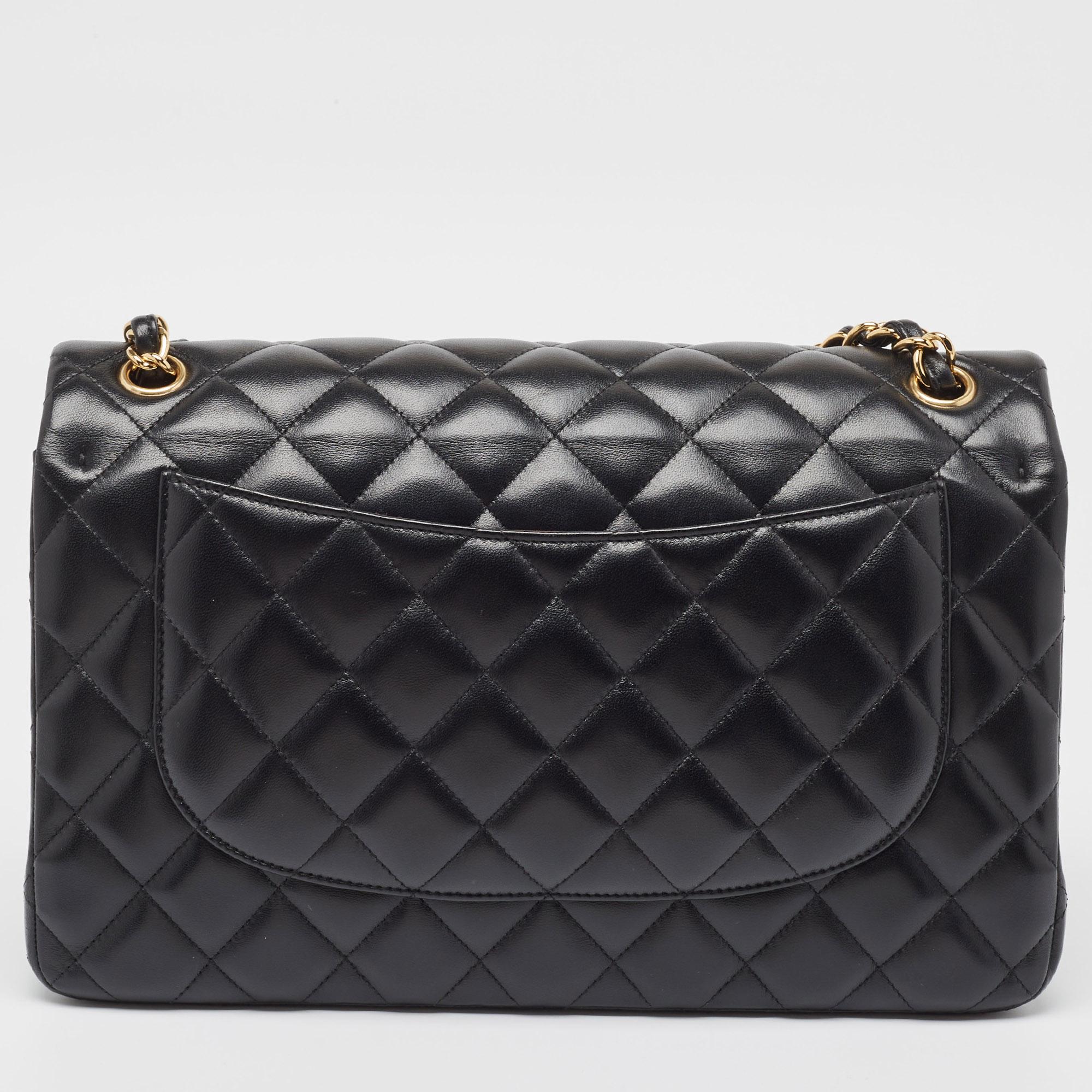 Perfect for conveniently housing your essentials in one place, this Chanel Jumbo Classic Double Flap bag is a worthy investment. It has notable details and offers a look of luxury.

Includes: Original Dustbag