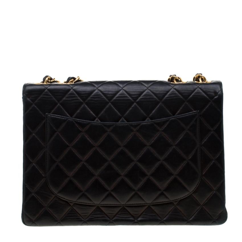 Chanel's Flap bags are iconic and monumental in the history of fashion. This classic single flap bag is crafted from black leather and features the iconic quilted pattern. It has a chain and leather woven strap along with a CC twist lock closure in