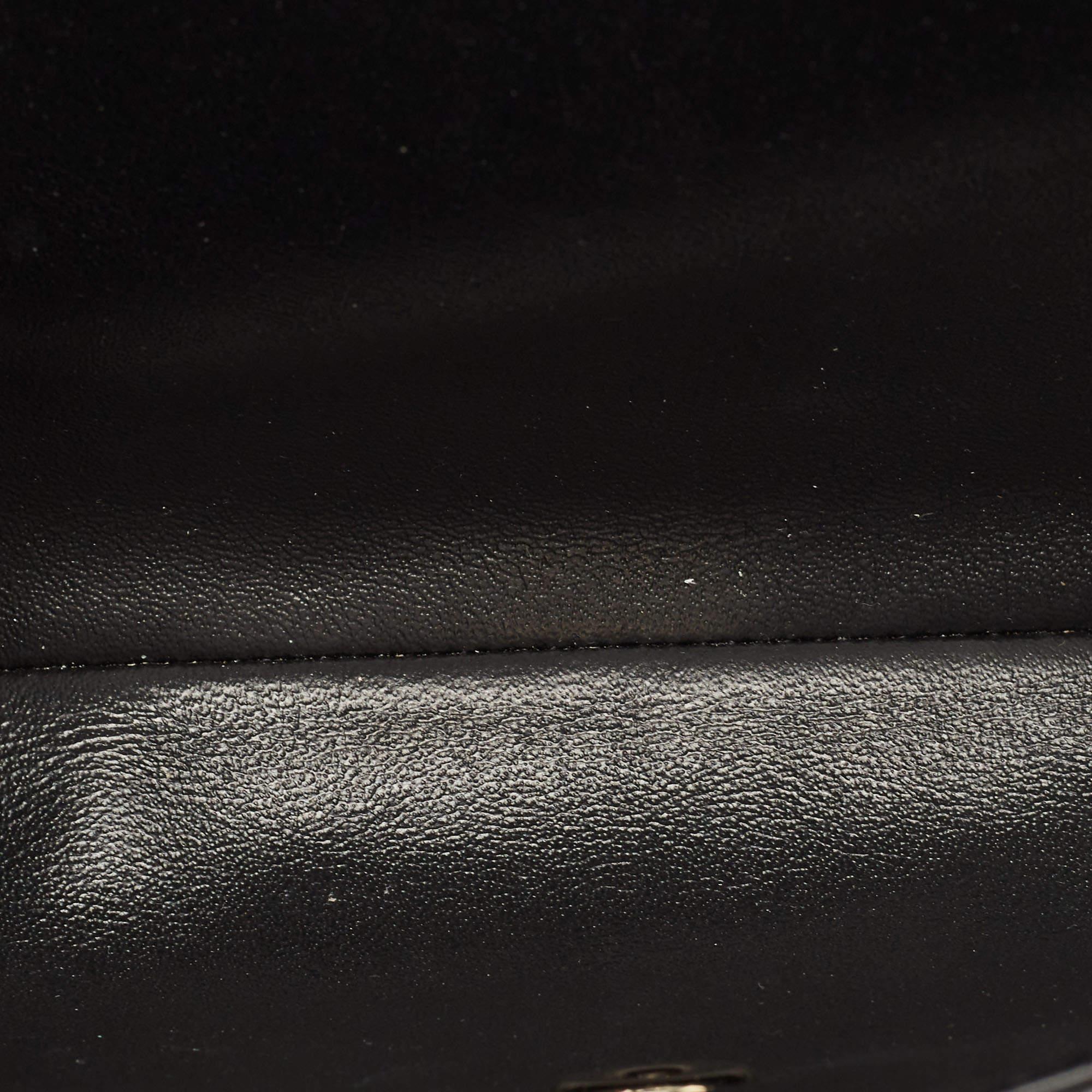 Chanel Black Quilted Leather Knock On Wood Top Handle Bag 8