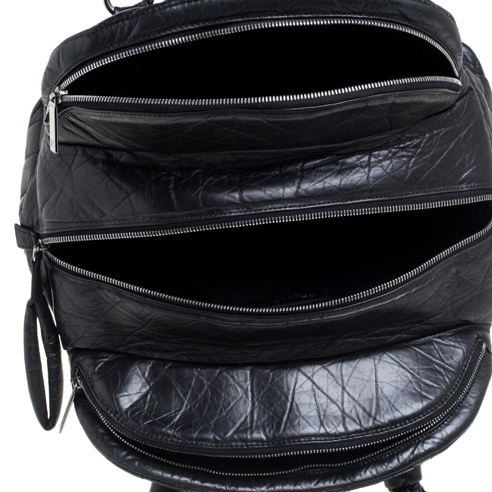 Chanel Black Quilted Leather Lady Braid Bowler Bag 2